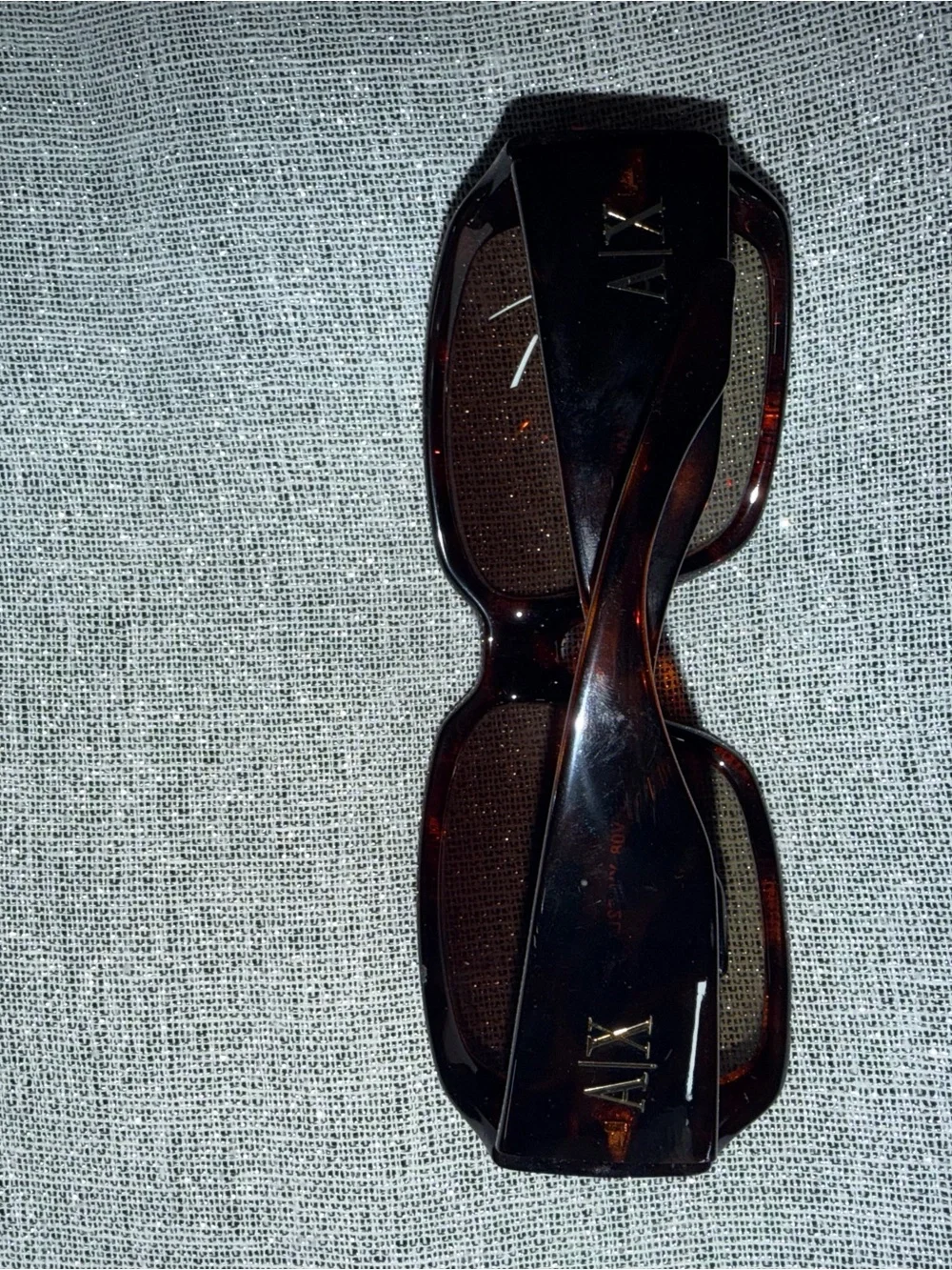 A|X Armani Exchange AX028/S Tortoiseshell Butterfly Sunglasses Vtg + Case